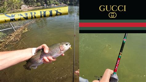 gucci fishing rod|Gucci fishing rod Catching a bunch of nice Rainbow trout at green .